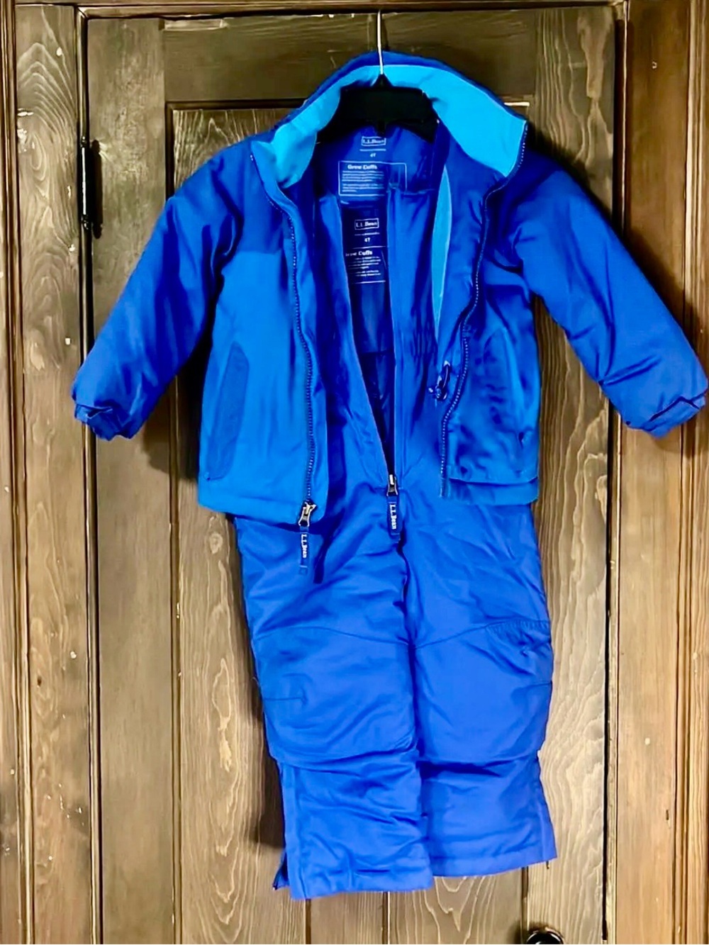 L.L. Bean Kids Blue 2-Piece Winter Jacket and Snow Pants
